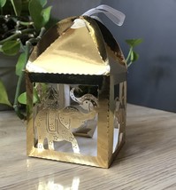 Metallic Gold Elephant Wedding Favor Boxes,100pcs Laser Cut Packaging Gi... - $34.00