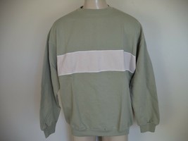 Men&#39;s Light Olive Unbranded Crew Neck Sweat Shirts. XL. 100% Cotton. Lon... - $15.84