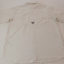 Columbia FM7024 Men's Omni-Shade Short Sleeve Button-Up White Shirt Chest Sz 51" image 2