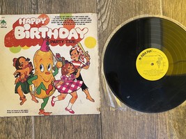 Antiguo disco de vinilo vintage canciones niños fiesta de feliz cumpleaños - $5.06