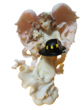 Seraphim Classics Heaven On Earth Firefighters Prayer 2002 Angel Figurine 8&quot;T - £25.38 GBP