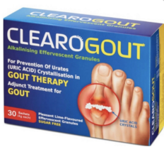 Clearogout 2x30s Free 15s Alkalizing Effervescent Granules Gout Therapy DHL - £67.14 GBP