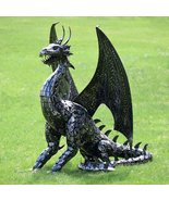 Zaer Ltd. 4.5ft Tall Large Metal Dragon Statue Decoration (for Outdoor o... - £1,368.92 GBP
