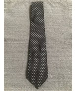 709A~ Vintage Christian Dior Classy Tie Black Pre owned All Silk - $9.70