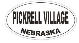 Pickrell Village Nebraska Bumper Sticker or Helmet Sticker D5385 Oval - £1.08 GBP+