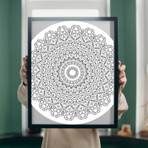 Unique Mandalas for your Walls, Print them, Color, Paper Quilling or Dot... - $3.70