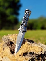 Fantasy Dagger 8.5&quot; Stainless Steel Gothic Fantasy Dagger - Red Gem NEW - £14.52 GBP