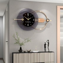 84x38cm 3D Wall Clock Living Room Double-layer Modern Design - $199.51