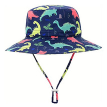Kid&#39;s Blue Dinosaur Sun Protection Hat - £10.17 GBP