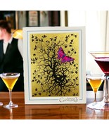 Meldona Italian Vintage MCM Gold Butterfly Cocktail 10 Invitations Envel... - $19.80