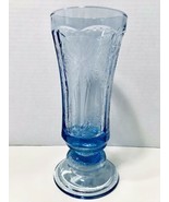 Indiana Glass Vintage 1976 Madrid Recollection Blue Pedestal Vase Candle... - £27.42 GBP