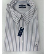 Club Room Dress Shirt Oxford | 18 34/35  100% 80’s Pinpoint Striped - $29.65