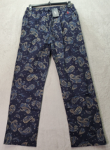 Polo Ralph Lauren Sleep Pants Womens Small Navy Paisley Elastic Waist Dr... - $37.10