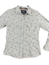 ROUGH STOCK Panhandle Slim snap button paisley Western Cowgirl shirt M - £14.41 GBP