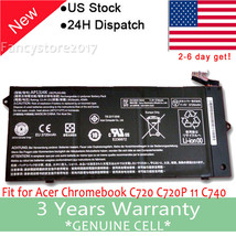 Ap13J3K Ap13J4K Battery For Acer Chromebook 11.6&quot; C720 C740 C720-2848 Cb3-431 F - £28.52 GBP