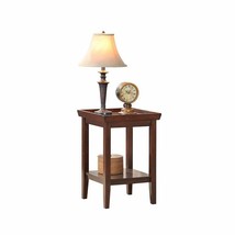 Convenience Concepts Ledgewood End Table in Espresso Wood Finish - £95.37 GBP