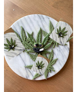 Cannabis weed fondant cake decoration. Marijuana cupcake or cake topper. - £19.66 GBP+