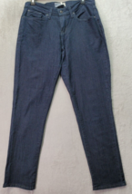 Levi&#39;s Jeans Women&#39;s 12S Blue Denim Cotton Flat Front Mid Rise Curvy Skinny Leg - £18.00 GBP