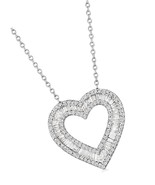 Baguette and Round Diamond Heart - £1,402.17 GBP