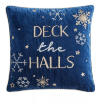Lacourte Deck the Halls Decorative Pillow, 20″ x 20″ - £38.31 GBP