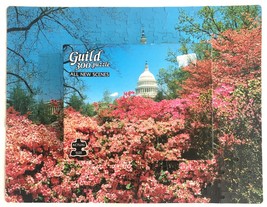 Vintage Golden Guild Jigsaw Puzzle 300 Piece U.S. Capitol Spring Blossoms - £15.77 GBP