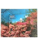 Vintage Golden Guild Jigsaw Puzzle 300 Piece U.S. Capitol Spring Blossoms - £15.69 GBP