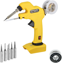 Cordless Soldering Iron Kit for Dewalt 20V MAX Battery, Mellif Soldering Iron Gu - £51.57 GBP