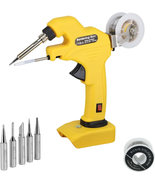 Cordless Soldering Iron Kit for Dewalt 20V MAX Battery, Mellif Soldering... - £51.69 GBP