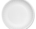 Uncoated Paper Plates In White 1000 Per Case Round Lightweight Microwave... - $662.37