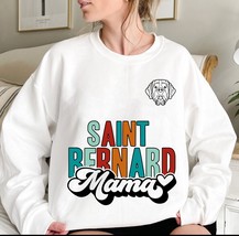 St. Bernard mama sweatshirt, retro St. Bernard owner gift idea, Retro St. Bernar - £36.15 GBP