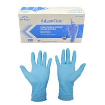 Intco AdvanCare Nitrile Exam Gloves Medium 200/Bx ANBM20015 - £19.65 GBP