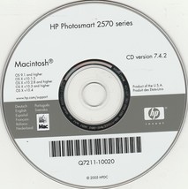 HP photosmart 2570 series version 7.4.2 for Mac OS 9.1/10.1.5/10.2.8/10.... - $16.98