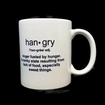 Hangry Funny Definition White Ceramic Coffee/Tea Gift Novelty Fun Cup/Mug 10oz - £7.93 GBP
