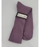 NOS Men Christian Dior Lavender Purple Orlon Acrylic Socks Vintage USA 1... - £38.75 GBP