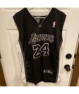 Kobe Bryant Lakers Black/White Adidas Jersey Size Large - $346.85 CAD