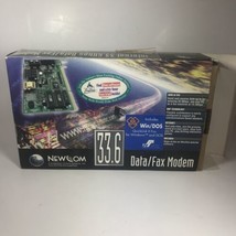 Newcom Data / Fax Modem 33.6 In Box complete With Software - $5.29