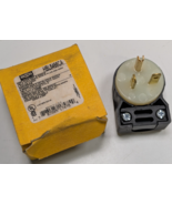 NEW HUBBLE HBL5366CA 2 POLE 3 WIRE INDUSTRIAL ANGLE STRAIGHT BLADE PLUG - $18.80
