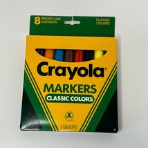 1988 Crayola Markers Classic Colors 8 Broad Line - £12.25 GBP