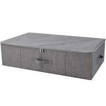 Under Bed Storage Container, Underbed Shoe Storage Organizer Box With Li... - £27.26 GBP