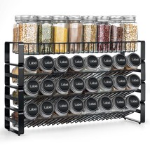 Spice Rack Organizer For Cabinet, 4 Tier Stackable Seasoning Rack Organi... - $45.99