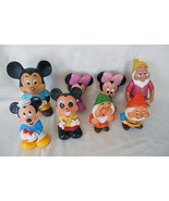8 vintage vinyl toys Mickey Mouse Mini Mouse Dwarfs  Mattel Japan 1991  - $54.70 CAD