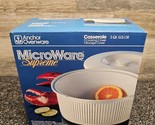 Anchor Ovenware Microware Supreme Individual 3QT. Microwave Dish w/ Cove... - £34.80 GBP