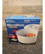 Anchor Ovenware Microware Supreme Individual 3QT. Microwave Dish w/ Cove... - £34.39 GBP