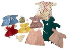 Vintage Terri Lee 16&quot; Doll Clothes 12 Pcs Swimsuit Dress Hair Bows Clips 50s - £144.13 GBP