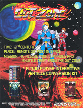 Out Zone Arcade FLYER Original 1990 NOS Video Game Artwork Space Age Out... - £16.31 GBP