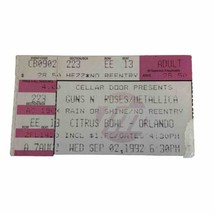 1992 Guns N&#39; Roses / Metallica Orlando Concert Ticket Stub Axl Slash Black Album - £23.59 GBP