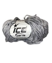 Full Bag of 8 Silver Ice Artemis Yarn Sport Wt Metallic Viscose Nylon Ho... - $19.99