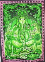 Traditional Jaipur Batik Lord Ganesha Poster, Indian God Wall Decor, Hippie Tape - £9.61 GBP