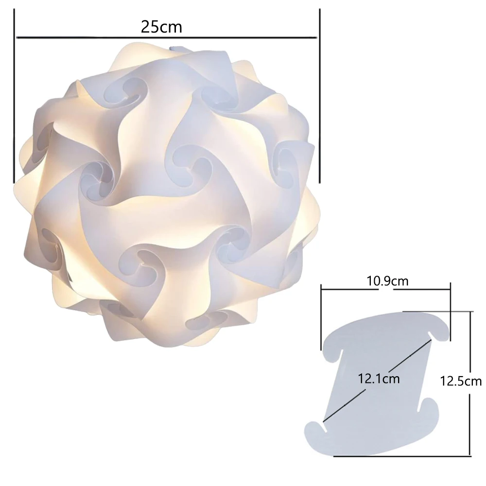  Creative IQ DIY Puzzle Lampshade Lamp  Pendant Light Shade Ceiling Hanging Ligh - £144.76 GBP