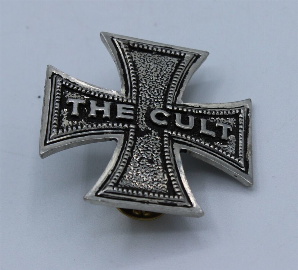 Primary image for Alchemy Gothic The Cult Iron Cross Pin Brooch 1992 Vintage Rare - English Pewter